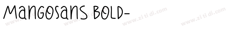 MangoSans Bold字体转换